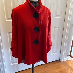 Joseph Ribkoff red jacket- large buttons